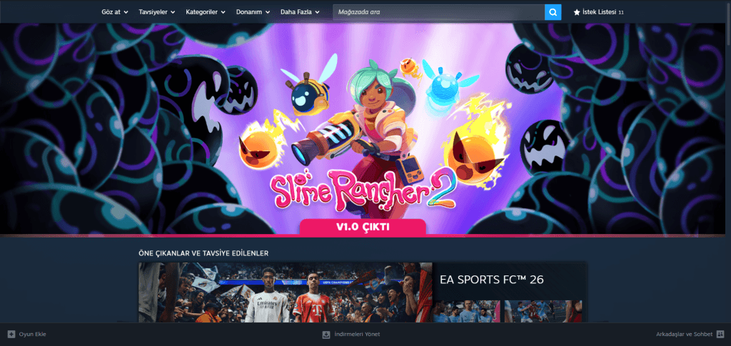 Steam yeni mağaza arayüzü